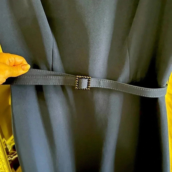 Eliza J • Sleeveless V-Neck Belted High Low Asymmetrical Gown - Picture 8 of 16